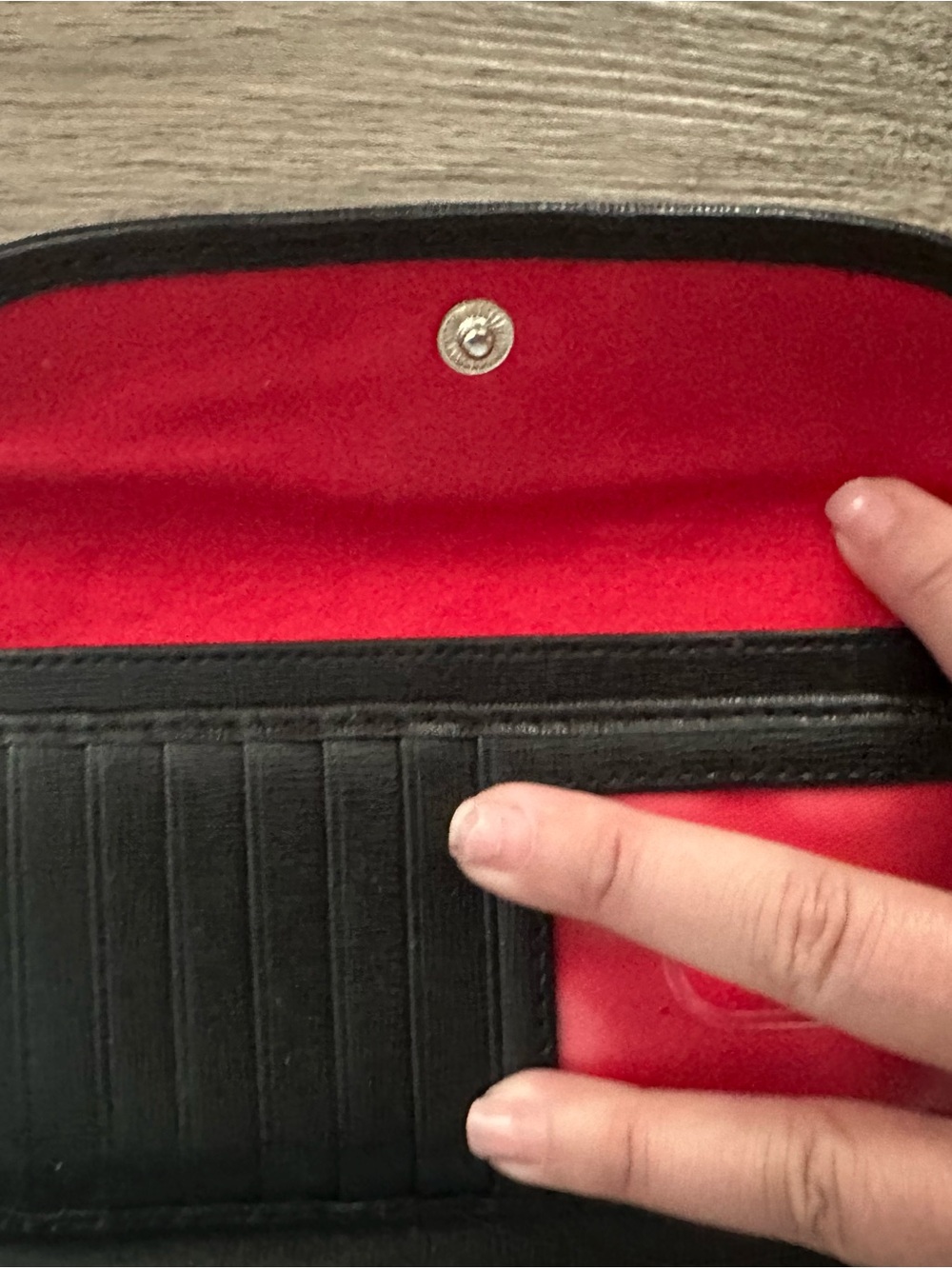 Dooney & Bourke Cream and Black Signature Canvas Wallet - Picture 5 of 7